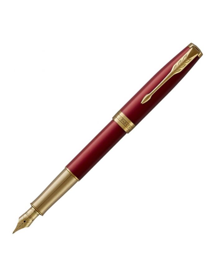 Pióro wieczne (M) SONNET RED LACQUER GT 18K - 1