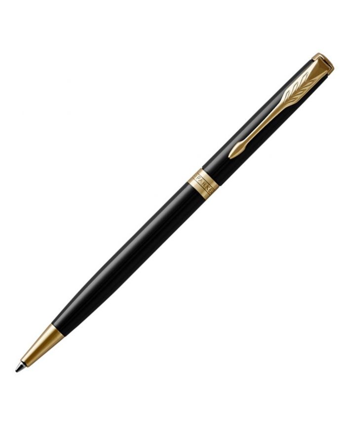 Długopis SLIM SONNET BLACK LACQUER GT - 4