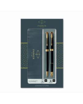 Zestaw Parker Duo Sonnet Black GT długopis i pióro wieczne - 1 - 3026980933715 - - 2093371