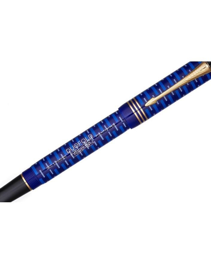 Parker Duofold 100th Anniversary Lapis Lazuli 18K Fountain Pen - 2 - - - 2123548