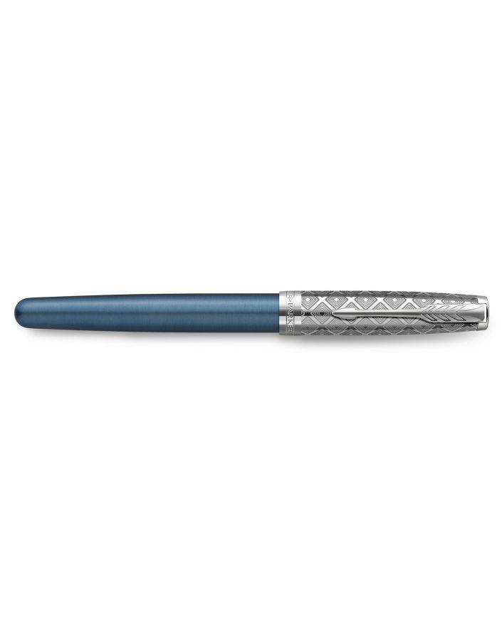 PIÓRO WIECZNE (F) 18K SONNET PREMIUM METAL & BLUE CT - 1 - 3026981197437 - - 2119743