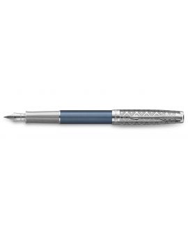 PIÓRO WIECZNE (F) 18K SONNET PREMIUM METAL & BLUE CT - 3 - 3026981197437 - - 2119743