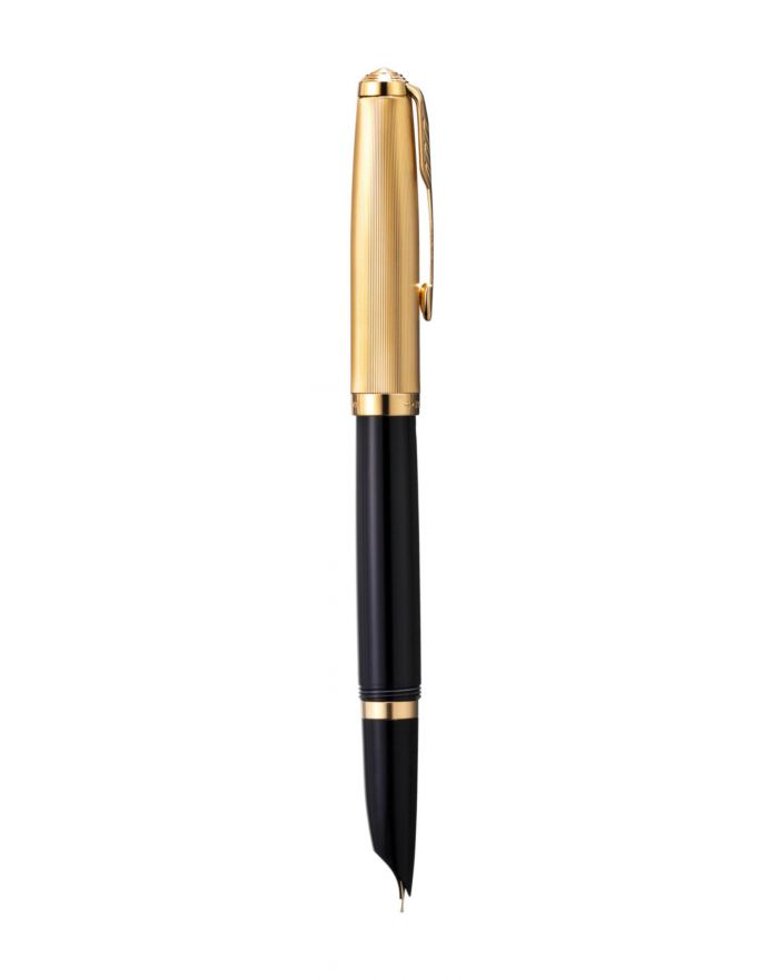 PIÓRO WIECZNE (F) - 18K Parker  51 DELUXE BLACK GT - 1 - 3026981235115 - - 2123511