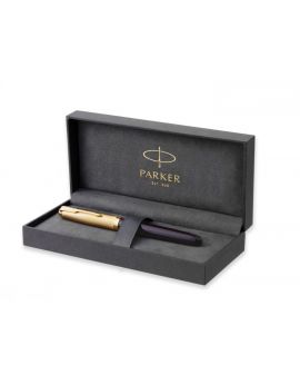 PIÓRO WIECZNE (F) - 18K Parker 51 DELUXE PLUM GT - 5 - 3026981235160 - - 2123516