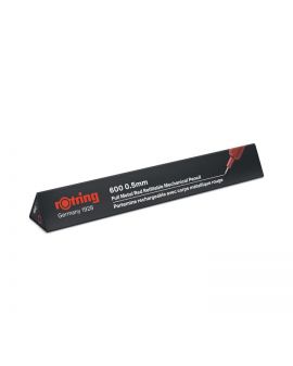 ołówek automatyczny cienki rOtring 600 HB 0.5mm czerwony - 3 - 3026981142642 - - 2114264
